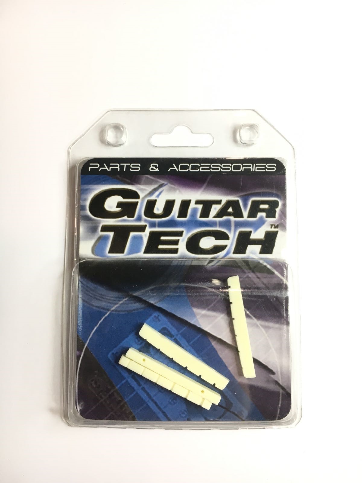 Guitar Tech Strat Style Pre-Cut Nuts, Pack of 4, White