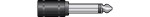 QTX WE1189A Adaptor 6.3mm Mono Plug To 3.5mm Mono Jack Socket