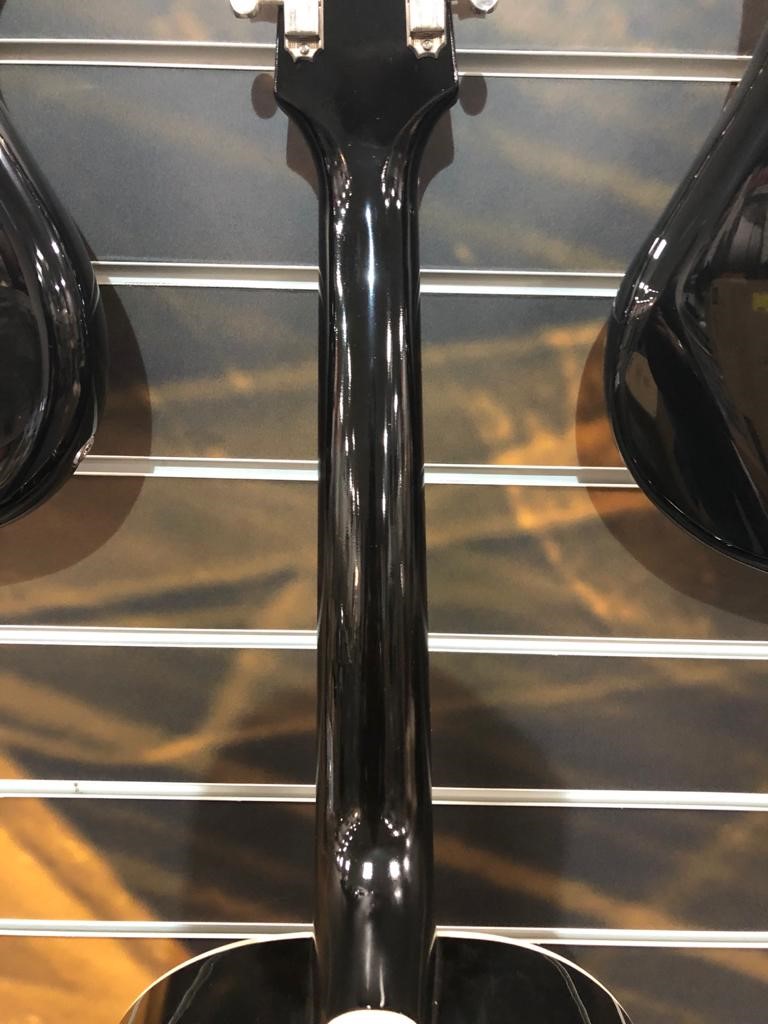 The Loar LO-16 00 Size Acoustic Guitar, Repaired, Black