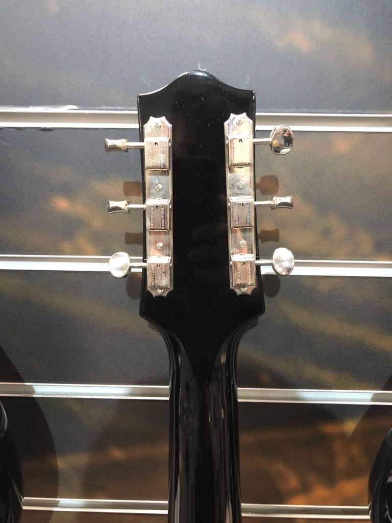 The Loar LO-16 00 Size Acoustic Guitar, Repaired, Black