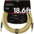 Fender Deluxe Series Straight Instrument Cable / Lead, Tweed, 18'6 (5.5m)