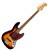 Squier Classic Vibe 60s Fretless Jazz Bass, 3 Colour Sunburst, Laurel Fingerboard