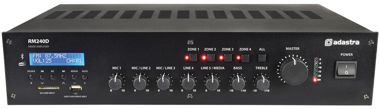 Adastra RM240D Mixer-Amplifier 100V (953.225UK), New Stock