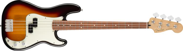 Fender Player Precision Bass, 3 Colour Sunburst, Pau Ferro