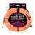 Ernie Ball Braided 10ft Guitar Lead / Cable, Neon Orange, Straight/Angle