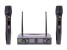 Q AUDIO QWM 1950 HH Handheld + Handheld Twin Radio System, Ch 70 863.1-864.9 Mhz