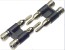 Stagg B0300H 2X Double Banana Plug For Speakers - Gold Tipped, Black