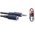 3.5mm Stereo Plug to 3.5mm Stereo Socket Lead, Stagg 3m