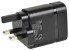 Mercury 2 Port Quick Charge 3.0 USB Mains Charger, Black
