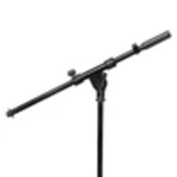 On Stage Drum/Amp Short Mic Stand Tripod With Standard Boom Arm MS7411B, Black
