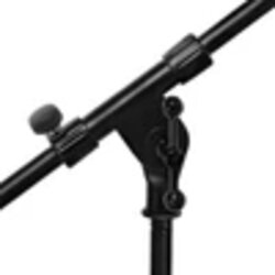 On Stage Drum/Amp Short Mic Stand Tripod With Standard Boom Arm MS7411B, Black