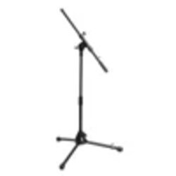 On Stage Drum/Amp Short Mic Stand Tripod With Standard Boom Arm MS7411B, Black