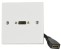 Assorted HDMI Wallplates, Qty 8