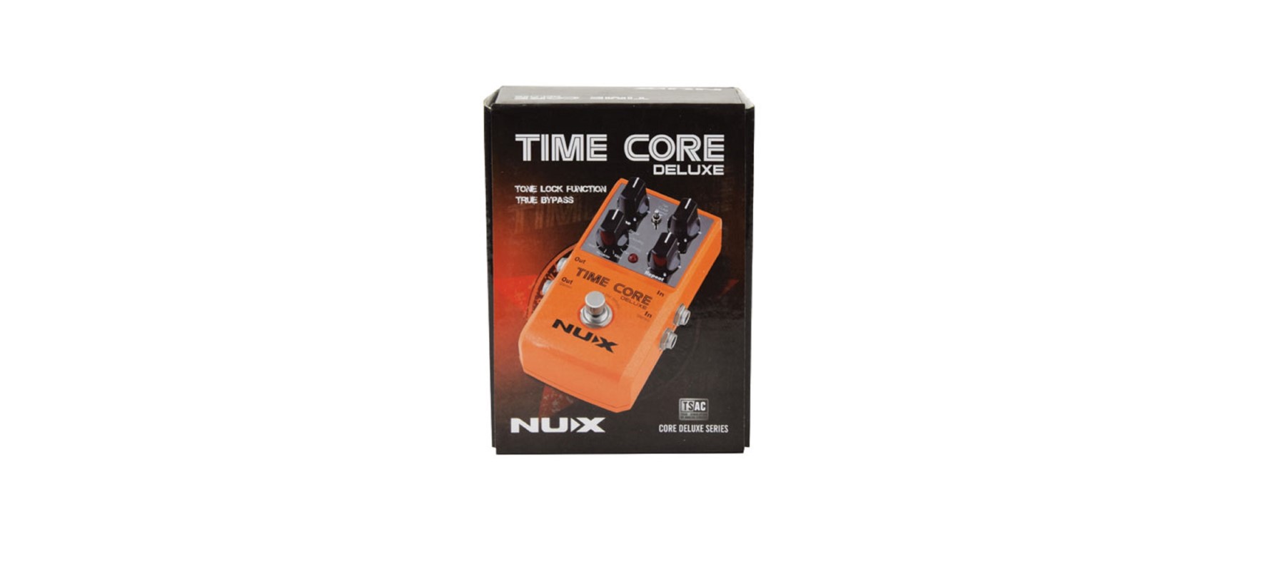 NUX Time Core Deluxe Delay Pedal 7 Types of Delay and 40 Sec Looper, Orange