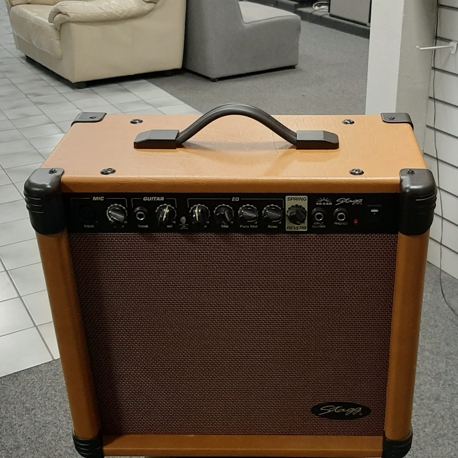 Hw Audio Stagg 40aar Guitar Amp Acoustic Combo Used