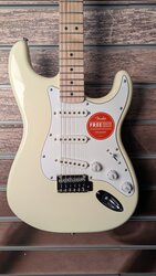 Squier Affinity Stratocaster, Olympic White, Maple Fingerboard