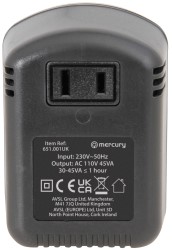 Mercury (UK Version) Stepdown Voltage Converter 240V - 120V 45W (651.001UK)