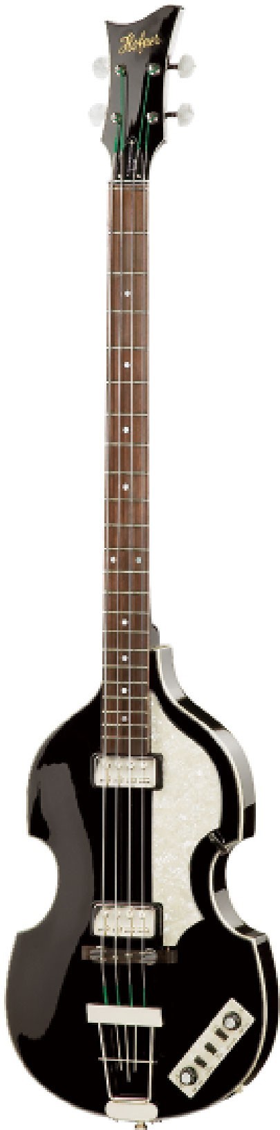 Hofner Violin Bass HCT5001BK Including Hard Case, Black, Slight Finish Scratches