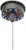 QTX Battery Operated LED Mirror Ball Motor