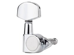 Boston Machine Heads / Tuners 3 a Side, Set of 6, Chrome