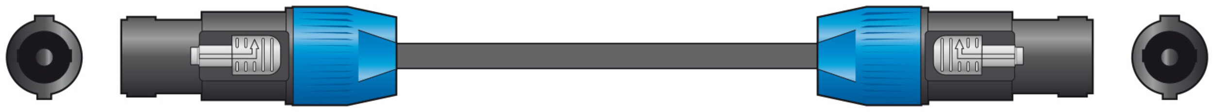 Chord Essential Speaker Lead Spk Plug - Spk Plug 3.0m (190.179UK)