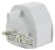 Mercury Twin Compact USB Mains Charger 2.4A USB-UK224 (421.744UK), White