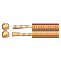Heavy Duty Transparent Speaker Cable High Quality 2 Core 80 Strand 807.050UK Per Metre