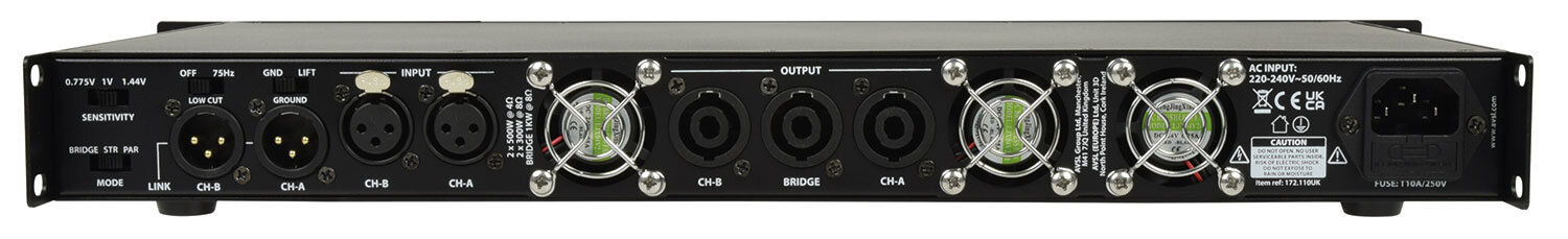 Citronic D1000 Class-D Power Amplifier 172.110