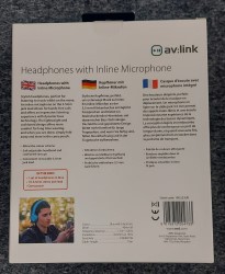 Av:link Multimedia Headphones With In-Line Microphone PH10-BLU (100.533UK)