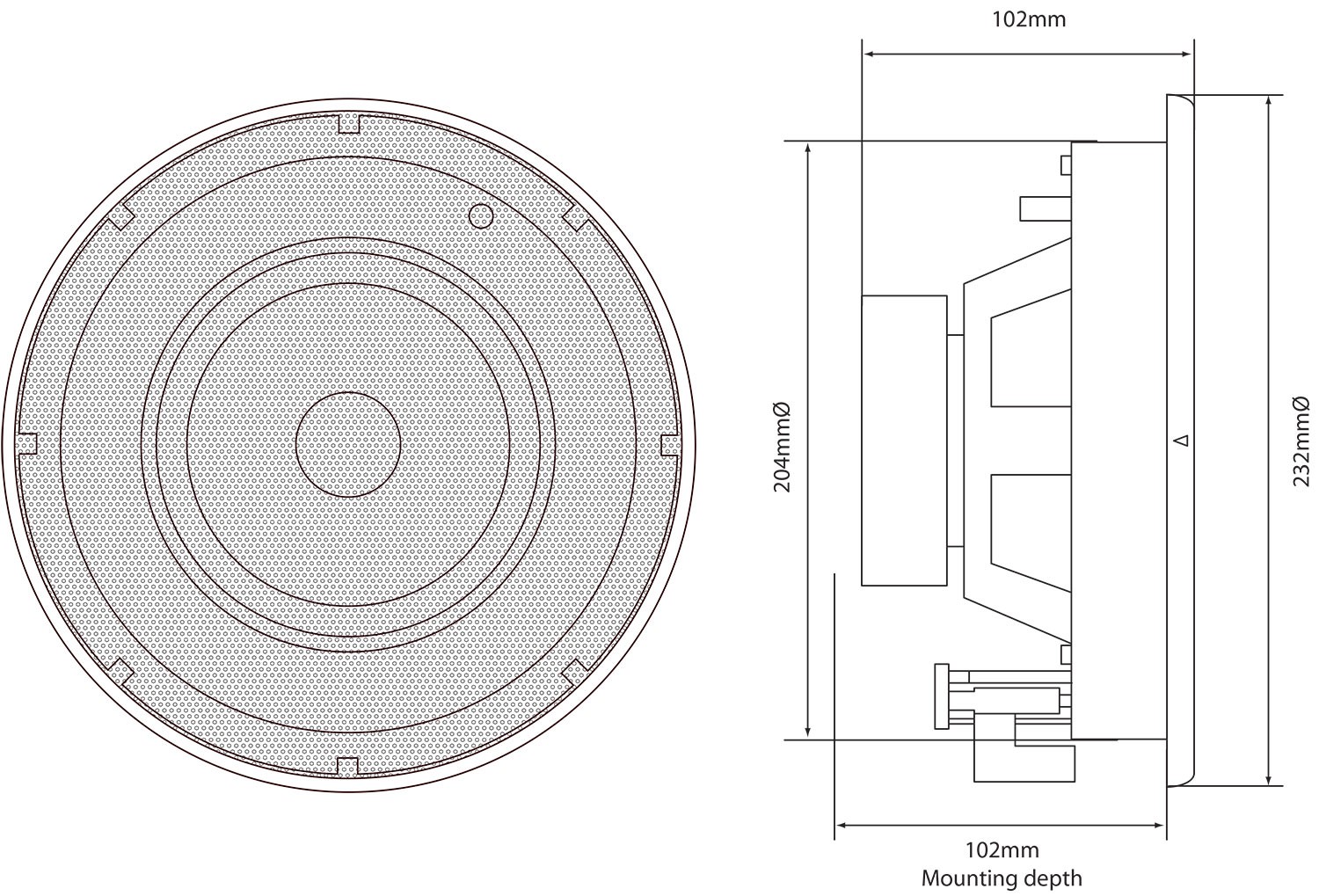 HW Audio. Adastra SL6 Slimline Ceiling Speaker 6.5" Pair SL6 (952.548UK)