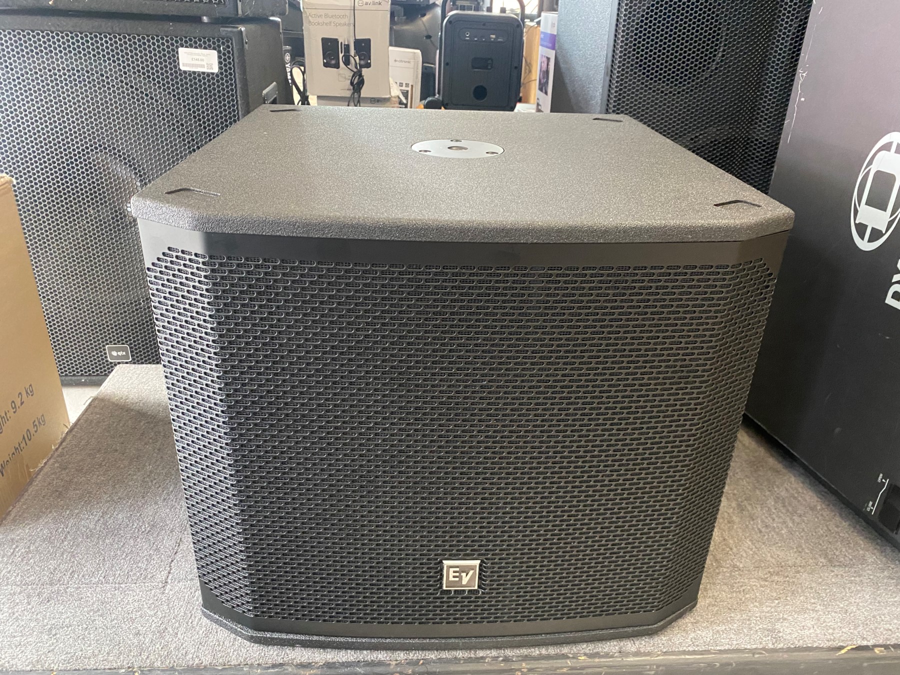 HW Audio. Electrovoice EV EKX15S Passive Subwoofer, Pair Used, Black