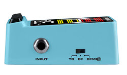 Nux Flow Tune Guitar Tuner Pedal, Blue