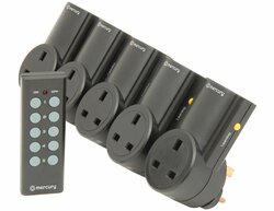 Mercury RC5 Set of 5 RF Controlled Socket RC5 (350.115UK), Damaged Stock