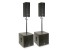FBT VN2500 Package Full Stereo System with Poles and Covers, Black