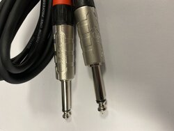 Re19-3m 2 X Mono 6.3 Jack-Stereo 6.3 Jack