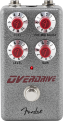 Fender Hammertone Overdrive Effect Pedal, Silver