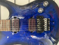 Schecter Omen Elite-6 FR Electric Guitar, Blue Burst