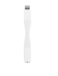 Lightning (Apple Iphone Ipad Ipod ) To 3.5mm Audio Jack Adaptor 78mm Long, White