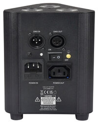 QTX Tri-Par: Rechargeable Triple Diode RGBW PAR Uplighter, Black, 154.047UK