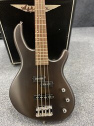 Cort Action Bass PJ Bass Guitar, Open Pore Walnut