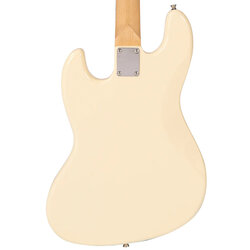 Vintage V49 Coaster Series Bass Guitar - Vintage White