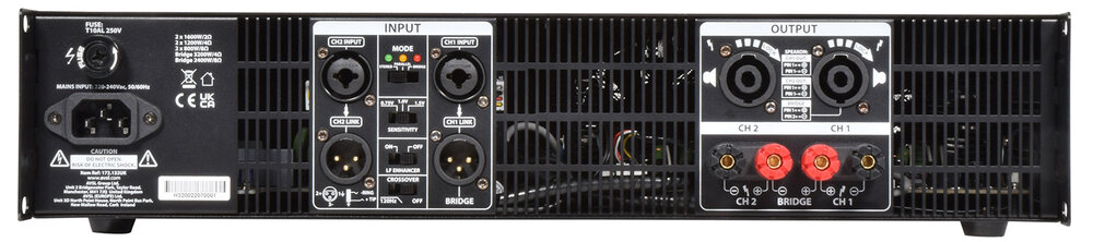 Citronic Hybrid Class-H Power Amplifier H3200, 172.132UK