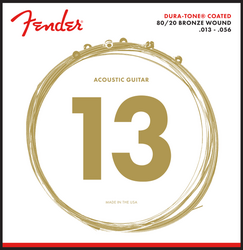 Fender Dura-Tone 880M 80/20 Coated 13-56 Acoustic Guitar Strings