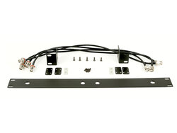 QWM RK 1960 D 1U, 19" Rack Mount Kit For 2x 1960 Wireless Receiver QWM Rack Mount Kit For 1960, Black