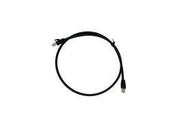 CAT6 Pre Made Cable, CAT 6 Data Cable RJ45 Connector To RJ45 Connector, BLACK, 1 Metre
