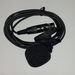 Tie Clip / Lavalier / Lapel Microphone T4 (Four Pins) Microphone QWM LP, Black