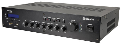 ADASTRA RM120D 100V Mixer-Amplifier With DAB+, BT, USB/SD