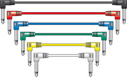 Citronic Classic Audio Patch Lead Set Multicolour 6 Pcs, 1m Long X 6