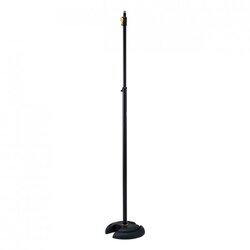 Hercules MS201B PLUS H-Base Microphone Stand, Black, New