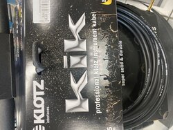 Klotz Kik6 Pro 6m Guitar Cable / Lead, Gold Plugs, Right Angle